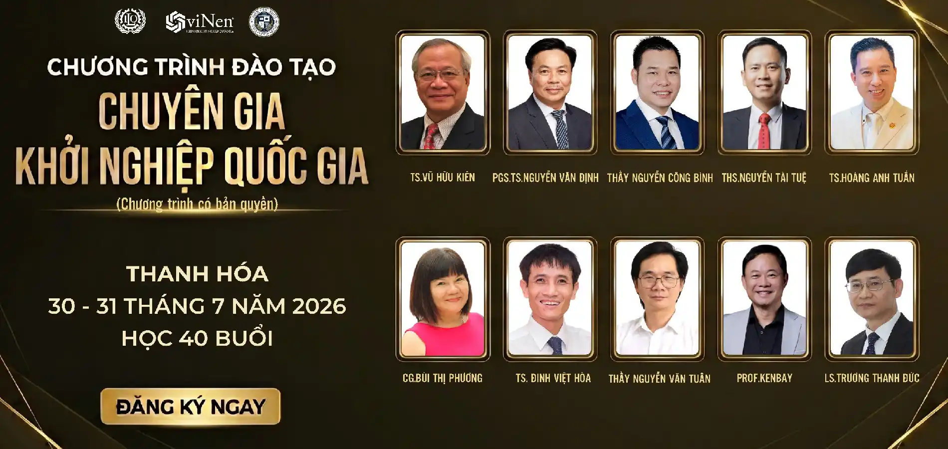 KHAI GIẢNG KHÓA ĐÀO TẠO CHUYÊN GIA KHỞI NGHIỆP QUỐC GIA - THANH HÓA